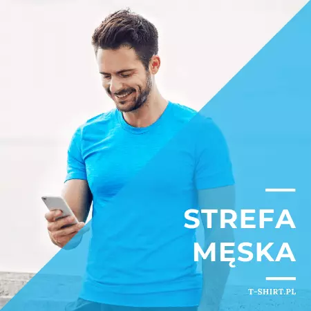 Koszulki z nadrukiem i bez nadruku w rozmiarach do XXL.
